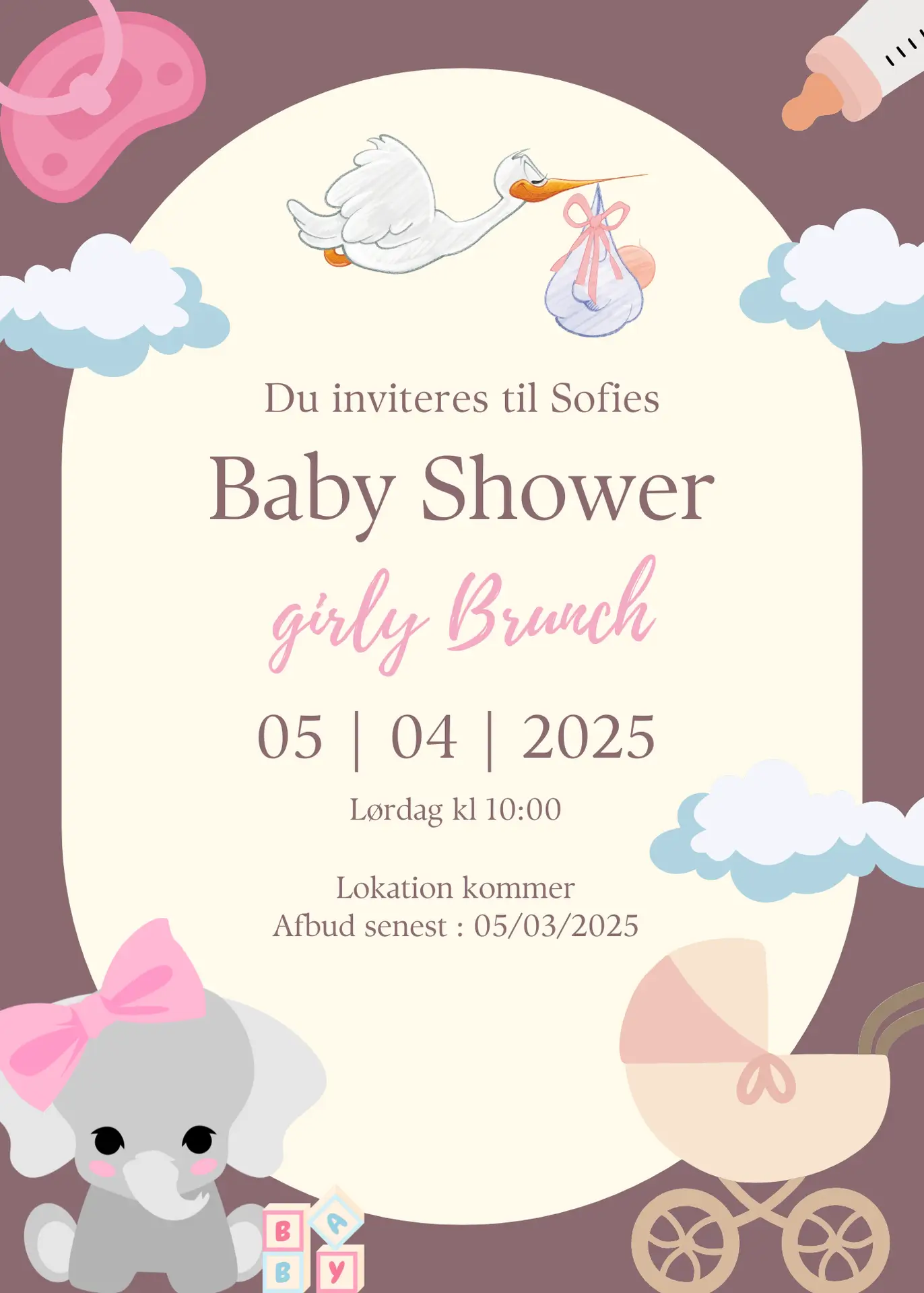 Baby shower invitation